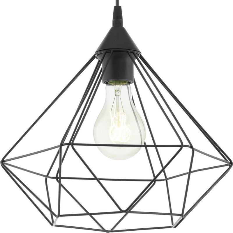 Lampada a sospensione Eglo tarbes - e27 - ø 32,5 cm - nera