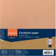 Papel kraft Florence - papel hobby - marrón - 30,5 x 30,5 cm - 300 g - 20 hojas