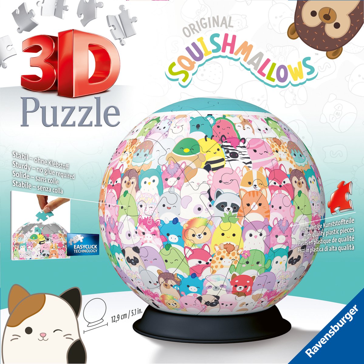 RAVENSBURGER 3D puzzle squishmallows 73 pezzi