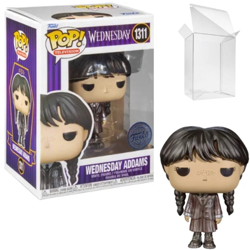 ¡Funko pop! tv: miércoles - miércoles addams metálico (exclusivo)
