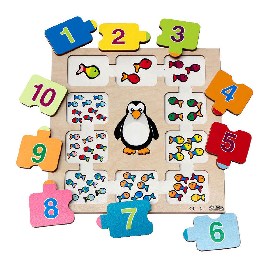 Rolf Rolf Relief Puzzle 10 Piccolo pesce, 10st.