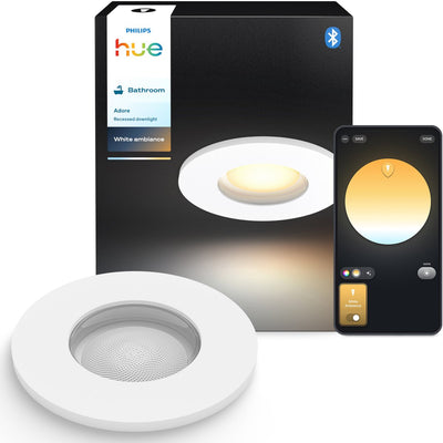 Philips Hue Adore bathroom recessed spotlight - warm to cool white light - 1-pack - white