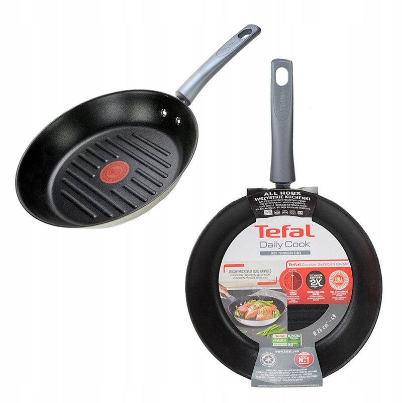 Sartén grill Tefal daily cook 26 cm - antiadherente, inducción