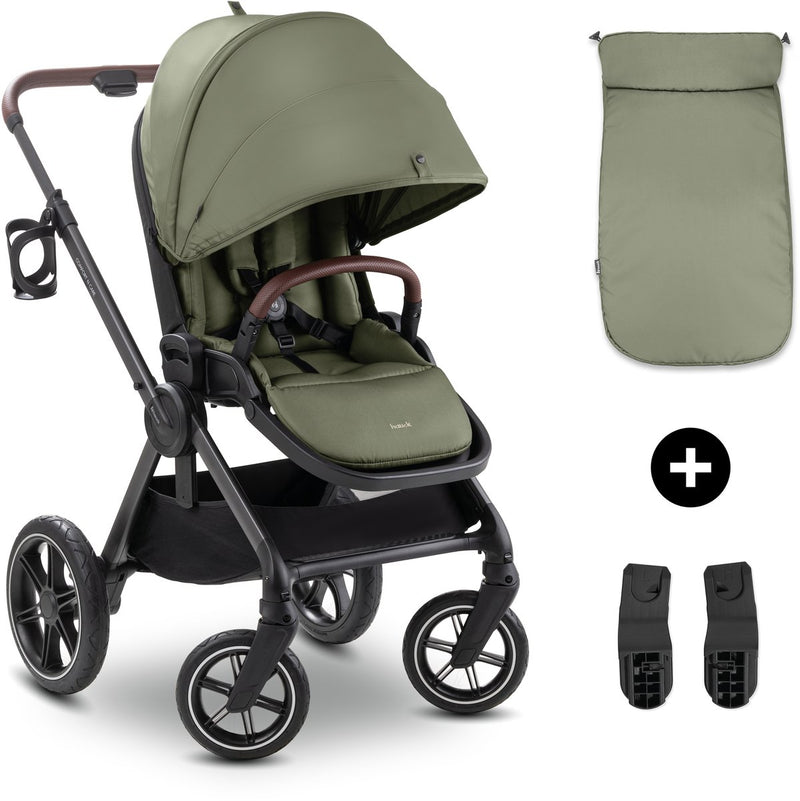 Hauck comfort n care - cochecito premium con mayor comodidad - oliva