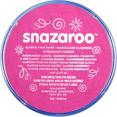 Snazaroo 1118058 - rosa - pittura per il viso acqua per bambini da 18 ml per bambini e adulti