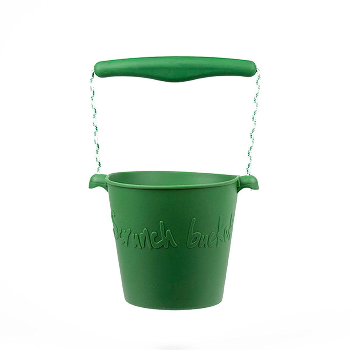Secchiello per giocattoli Scrunch - verde - pieghevole - riciclabile
