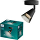 Philips led philips cleft spot - wandspot - met gerookt glas - gu10 led fitting