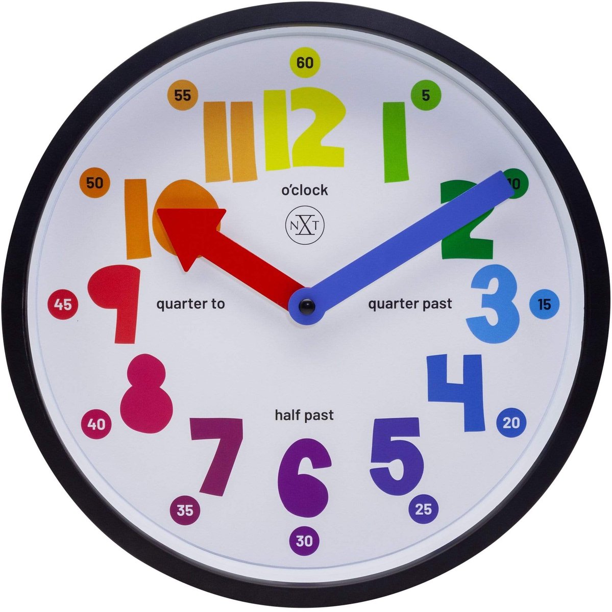 Nexttime nxt sophia – orologio da parete silenzioso – 26 cm – plastica – bianco