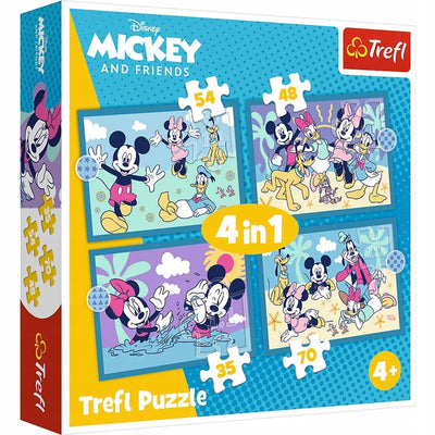 Trefl 4-in-1 mickey mouse puzzles - games and fun for children