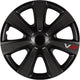 HubCaps VR Carbon de 14 pulgadas ABS Negro de 4 de 4