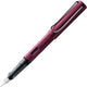 Penna stilografica Lamy al-star nero viola | alluminio ergonomico | pennino in acciaio b | incluso t 10 inchiostro blu | destrorso