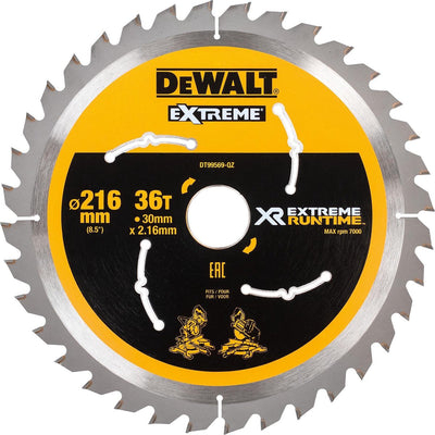 Hoja de sierra circular Dewalt dt99569 xr 216 x 30 x 36t - madera