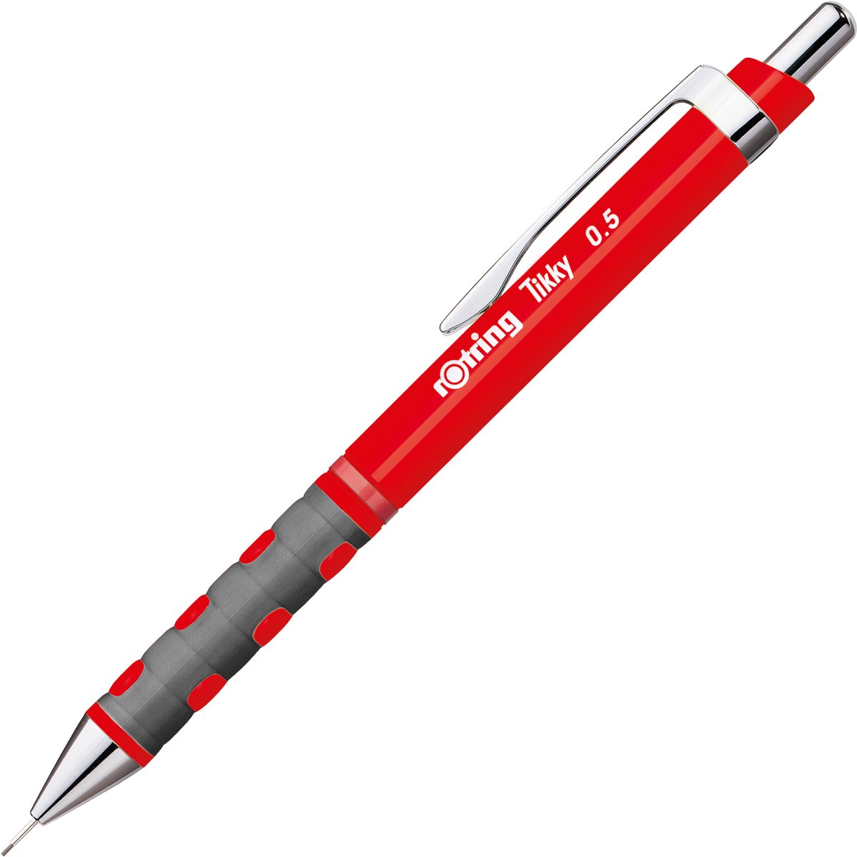 Portamine Rotring Tikky | hb | 0,50 mm | alloggiamento rosso | 12 pezzi