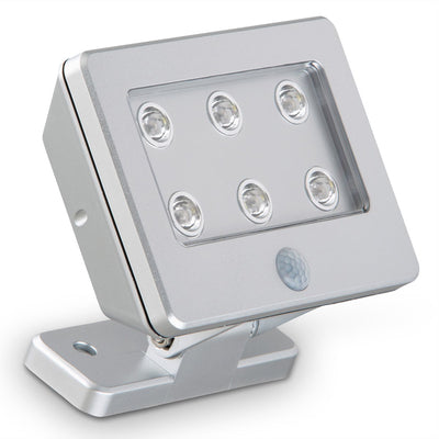 Briloner - kollig - lampada da parete da esterno a led con rilevatore di movimento, lero outdoor, led 2,88w, argento
