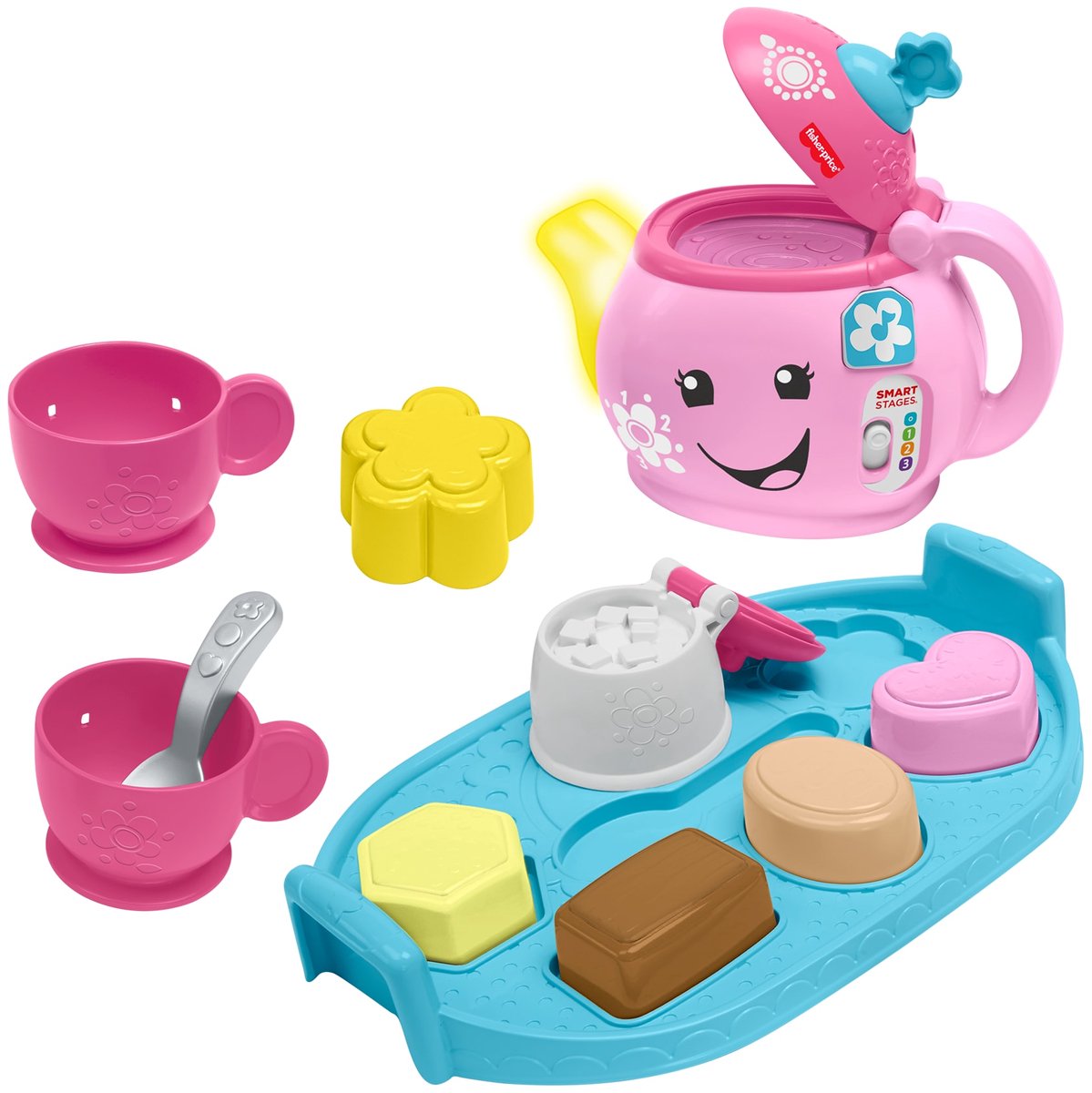 Fisher-Price, divertente set da tè delle buone maniere, set di giocattoli