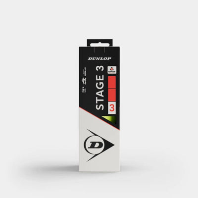 Palline da tennis Dunlop stage 3 - giallo rosso - 3 pezzi