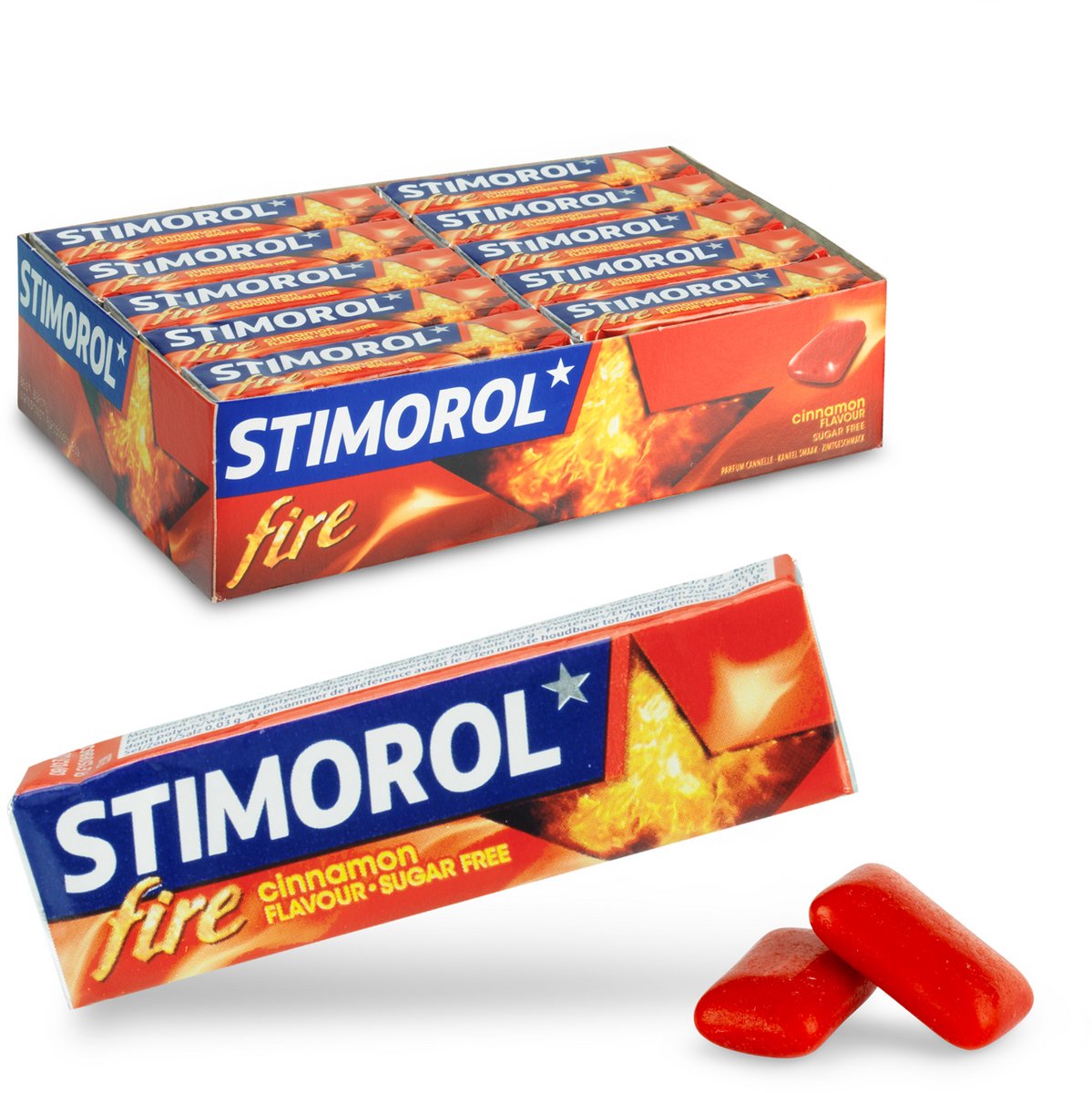 Stimorol Fire cannella - gomma da masticare - senza zucchero - 1x30 pezzi