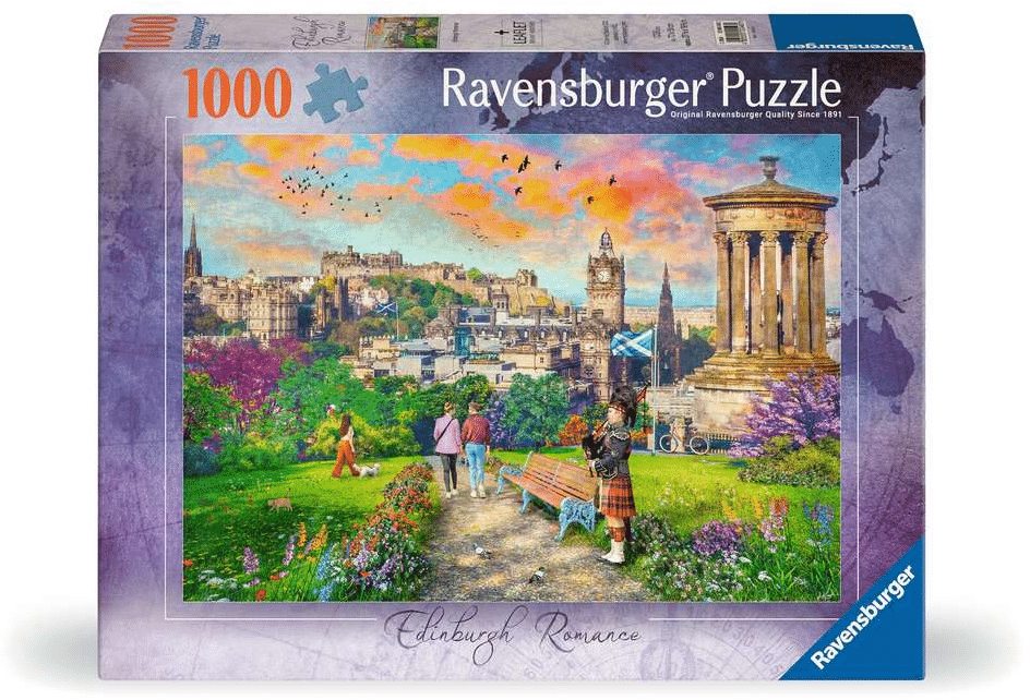 RAVENSBURGER JIGSAW puzzle Edinburgh Romance, 1000st.