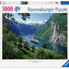 Ravensburger puzzel landschap noors fjord - 1000 stukjes legpuzzel.