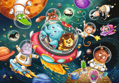 Ravvensburger Jigsaw Puzzle Animals nella stanza, 12 °.