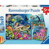 Ravensburger Jigsaw Puzzle encantador de un mundo submarino, 3x49st.
