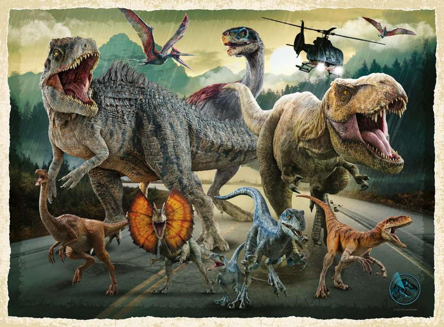Puzzle Ravensburger xxl mundo jurásico, 200 piezas.