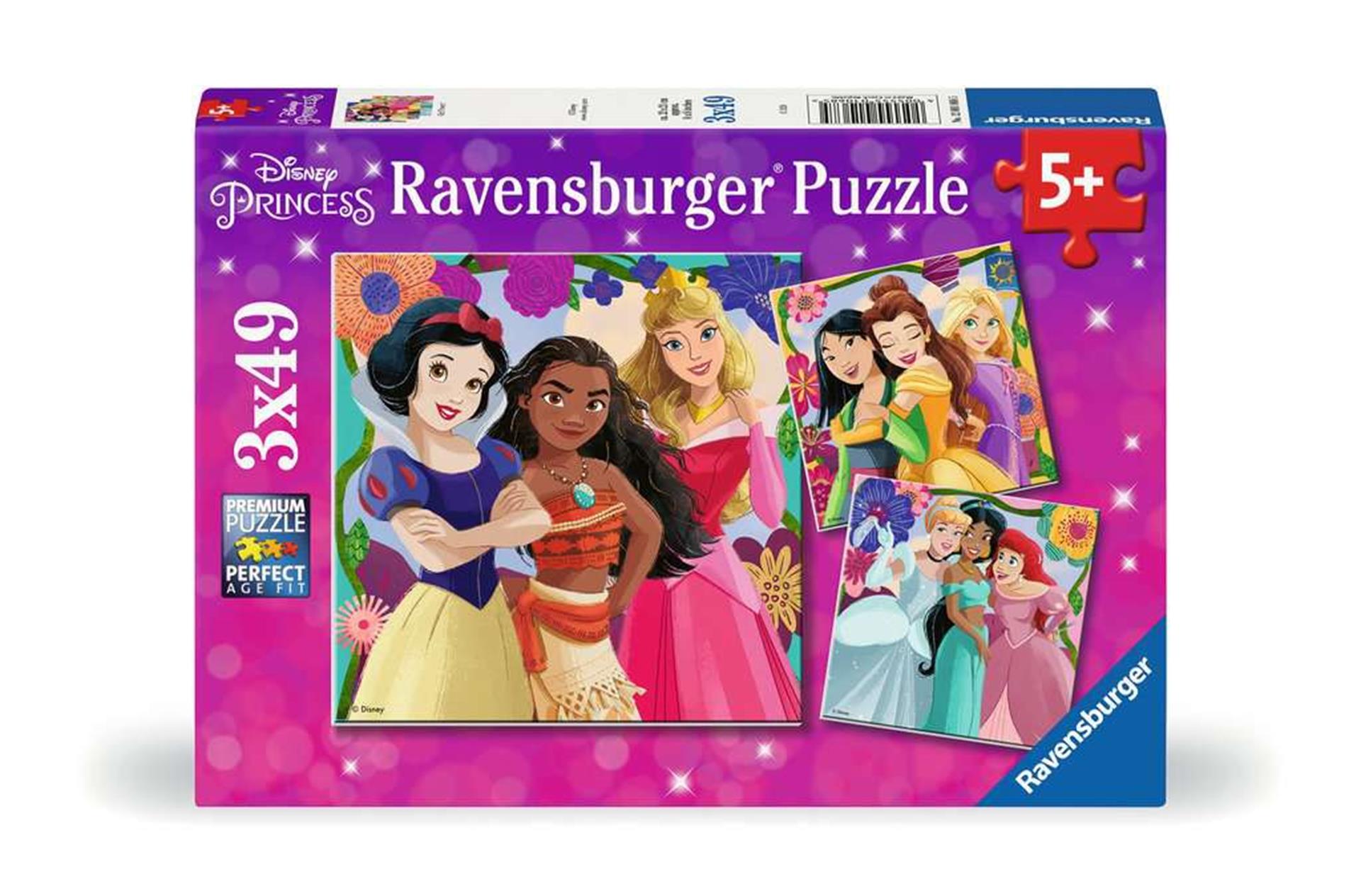 Ravensburger Plus Puzzle Princess, 3x49st.
