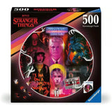 Ravensburger puzzle rotondo Stranger Things 500 pezzi - afbeelding 1