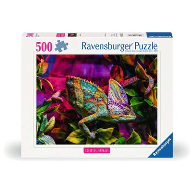 RAVENSBURGER puzzle puzzle animali colorati camaleonte, 500st.