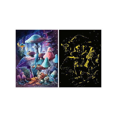 Ravensburger jigsaw puzzle moonlight mushrooms glow in the dark - 500 pcs.