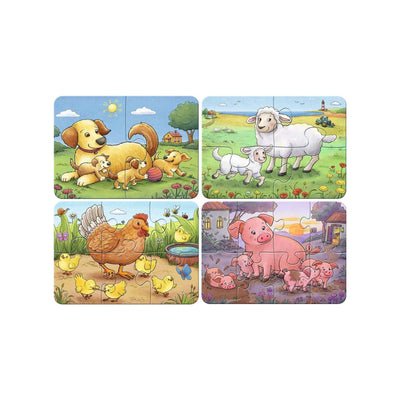 Ravensburger jigsaw puzzle My first puzzles 4in1 farm animals families
