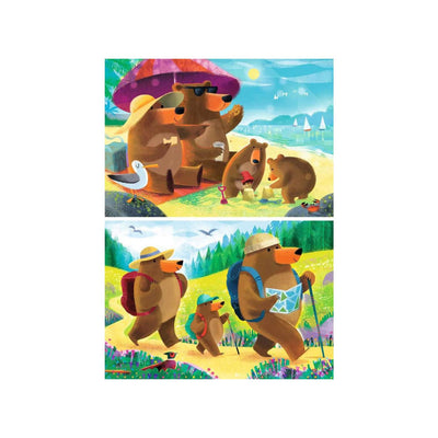 Puzzle Ravensburger orso vacanza in famiglia - 2x24 pz.