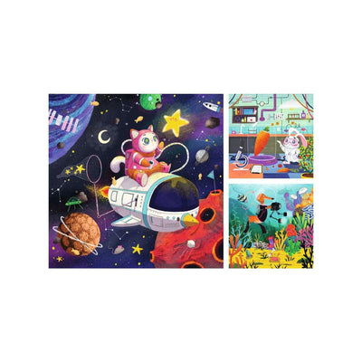 Puzzle Ravensburger Scopritori di animali - 3x49 pezzi.