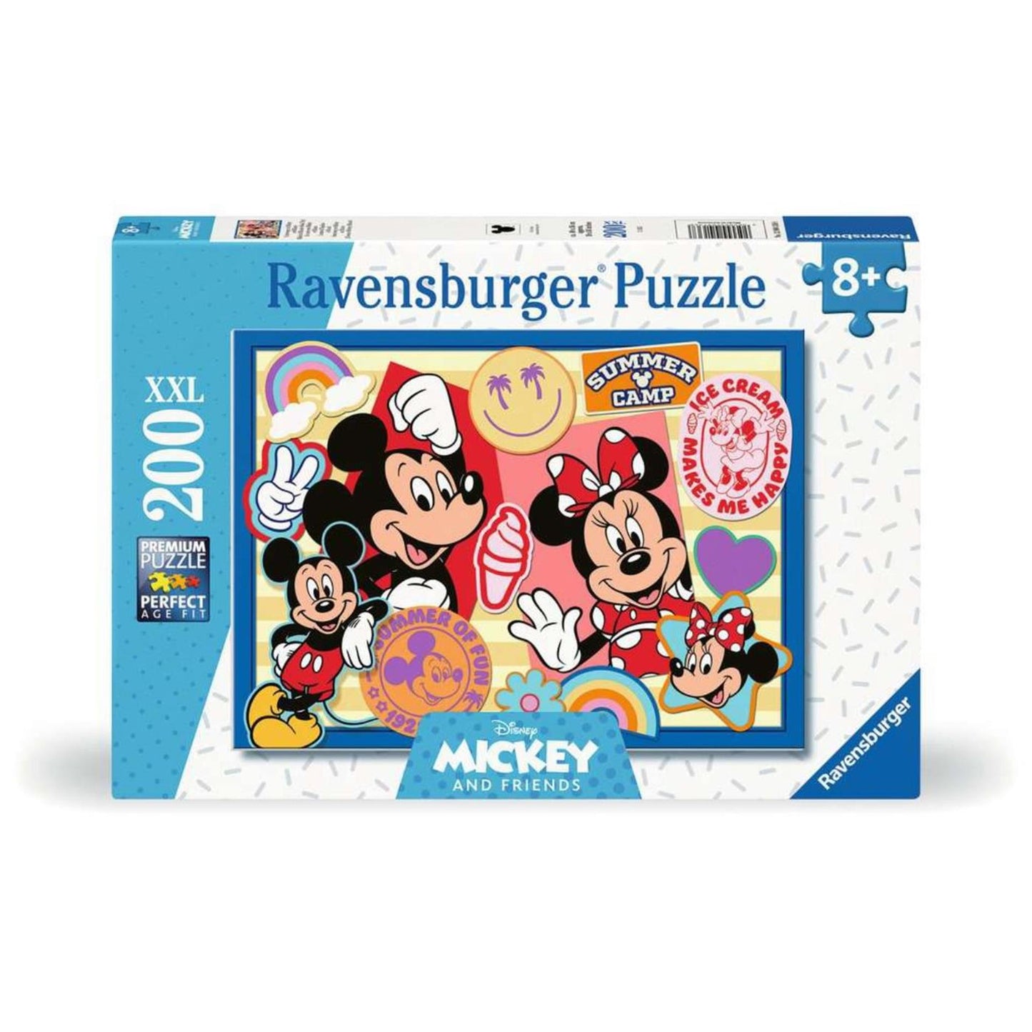 RAVENSBURGER JIGSAW Puzzle XXL Mickey e Minnie, 200st.