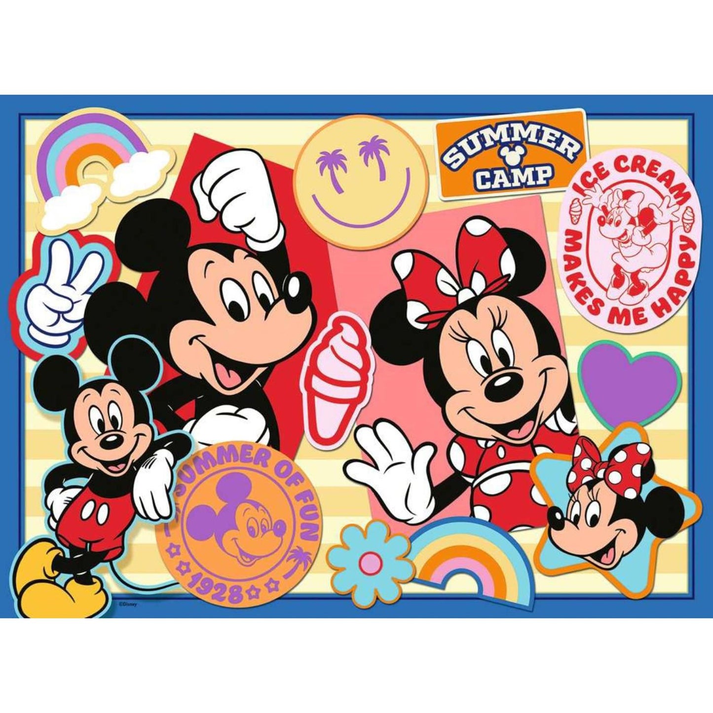 RAVENSBURGER JIGSAW Puzzle XXL Mickey e Minnie, 200st.