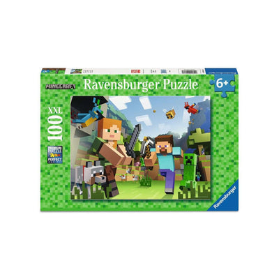 Ravensburger rompecabezas minecraft - 100 piezas. xxl
