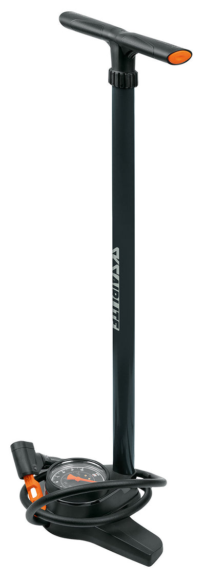 SKS AirClite 10.0 Bomba de bicicleta de alta presión Bomba de piso 10 bar Multi DV SV AV Dark Green