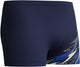 Speedo medley logo aquashort heren - strakke zwemshort heren - vormvaste zwemboxer heren - sportzwembroek heren met trekkoord - marine blauw - xs