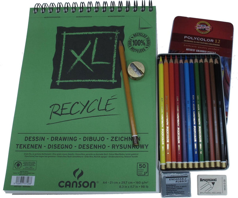Álbum Canson papel reciclado xl - 160 gramos - a4 - 50 hojas