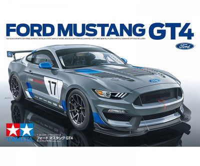 Tamiya model kit car - 24354 ford mustang gt4 plastica - 1:24 - modellismo