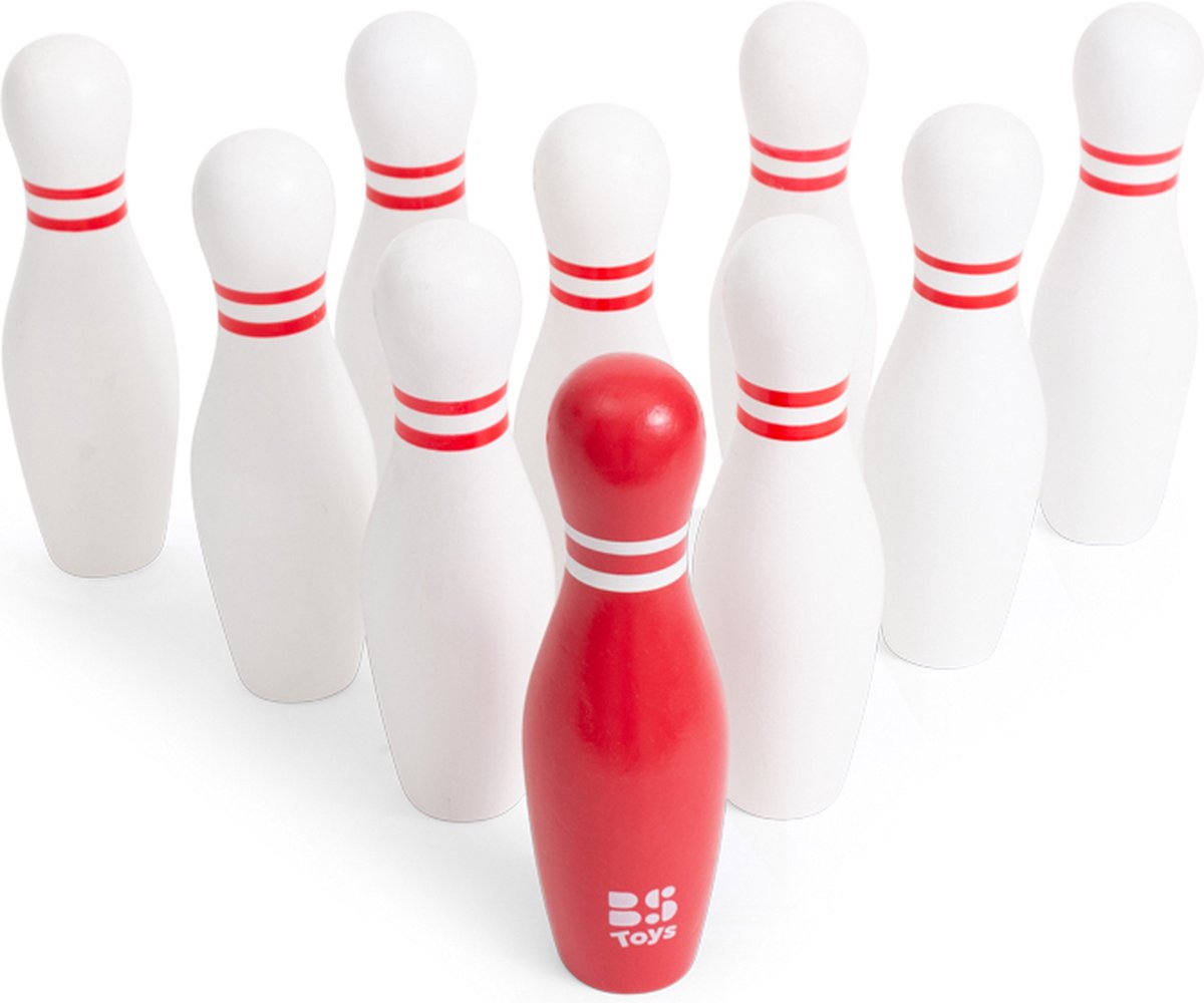Set di bowling in legno di giocattoli BS, 12dlg.