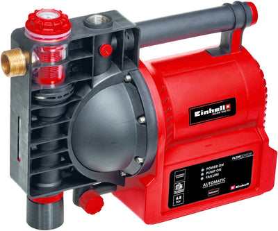 Pompa da giardino elettrica automatica Einhell ge-aw 1042 fs - 1050 w - 4,8 bar - 4.200 l h - max. prevalenza di mandata: 48 m - max. altezza di aspirazione: 8 m - funzione automatica - display LED