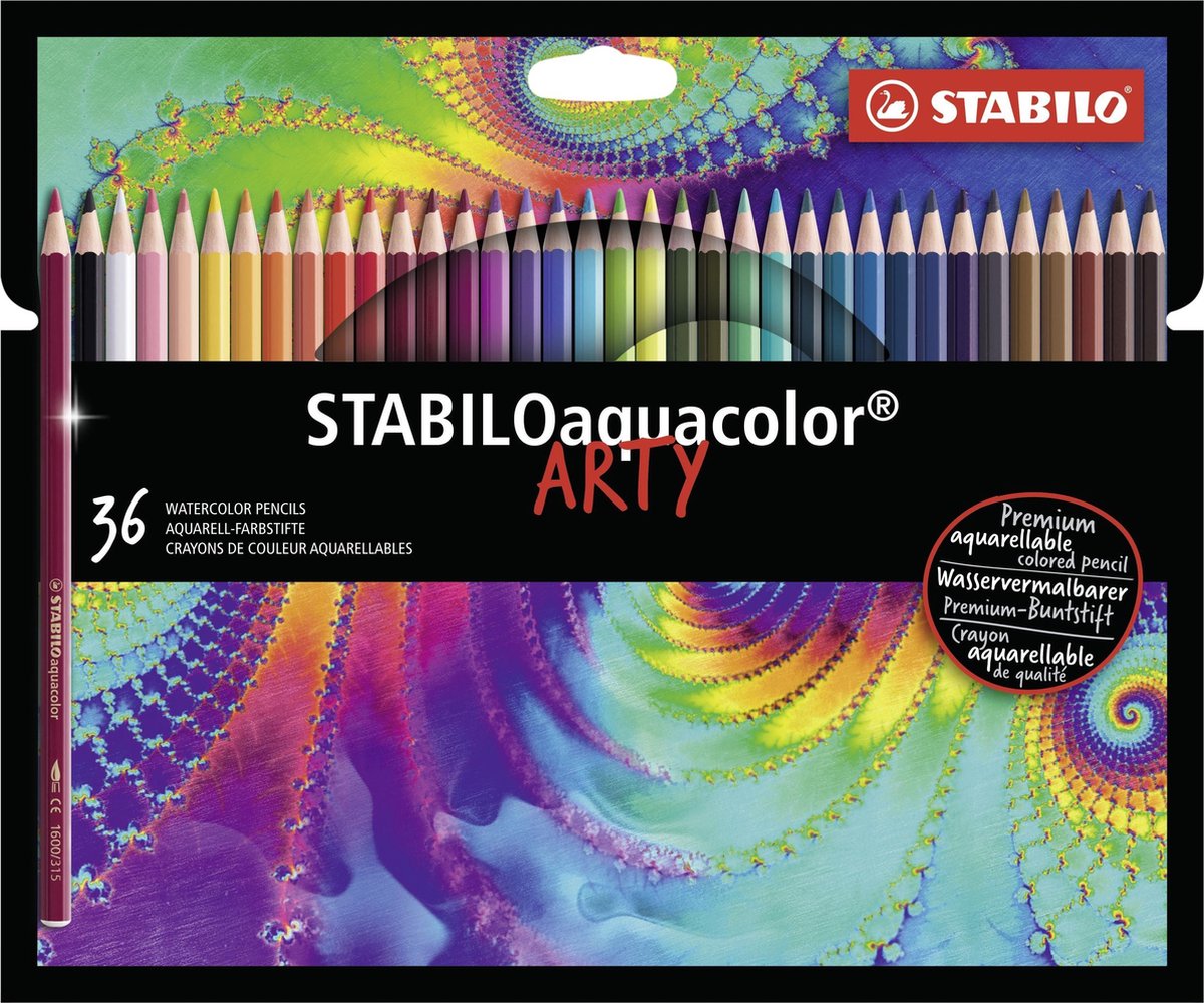Lápices de color de Aquacolor Stabilo Arty Penny, 36º.