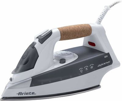 Ferro da stiro a vapore secco Ariete 6232 - piastra inox - 2200 watt - 300ml - grigio