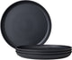 Mepal ontbijtbord silueta - 4 stuks - camping borden - nordic black