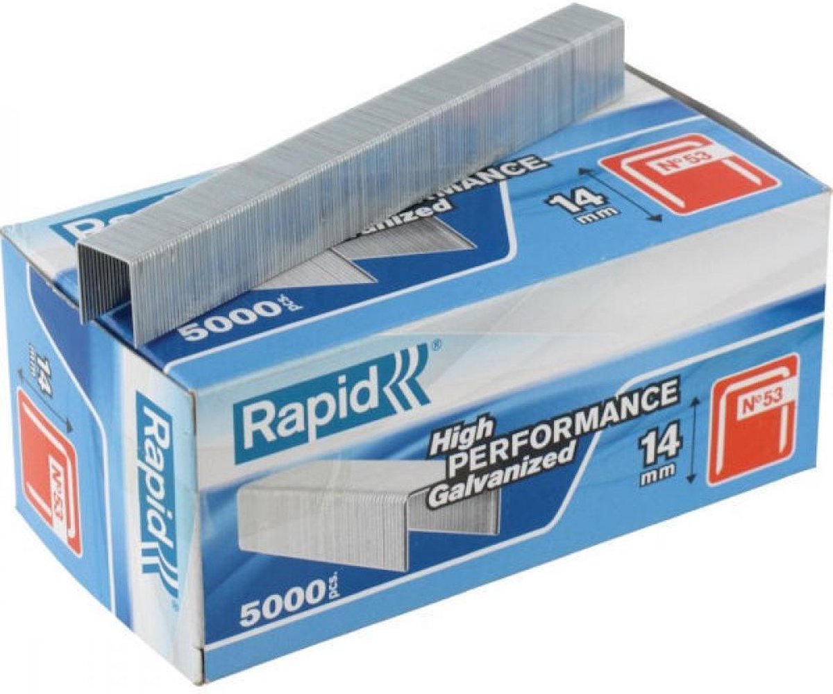 Rapid dundraadnieten – gegalvaniseerd – scherpe punten – 14 mm – 5000 stuks