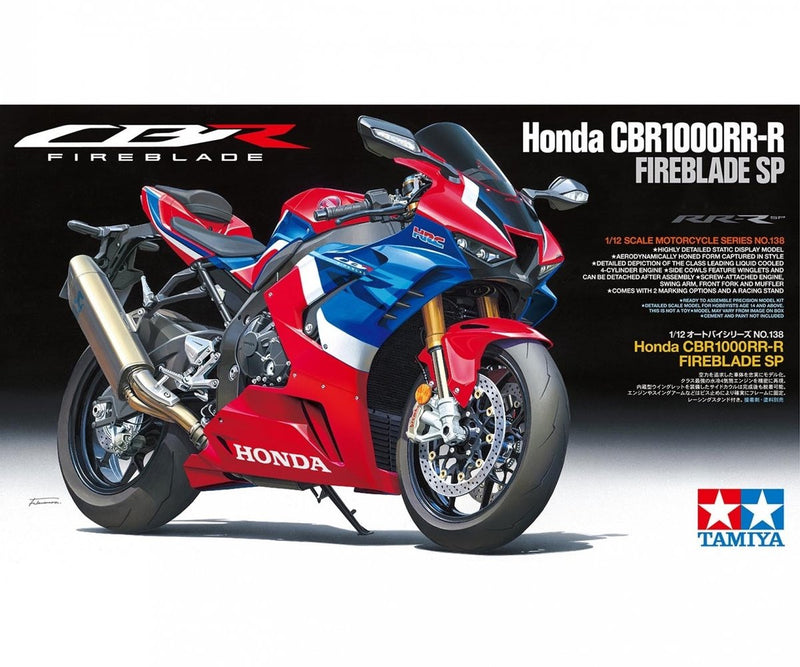 Maqueta de coche Tamiya - 14138 honda cbr1000rr-r fireblade sp plástico - 1:12 - fabricación de modelos