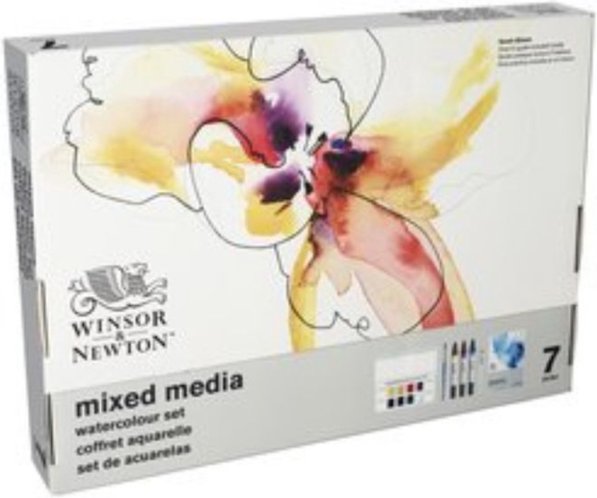 Winsor Newton 0290181 juego de técnica mixta - acuarela 7 piezas