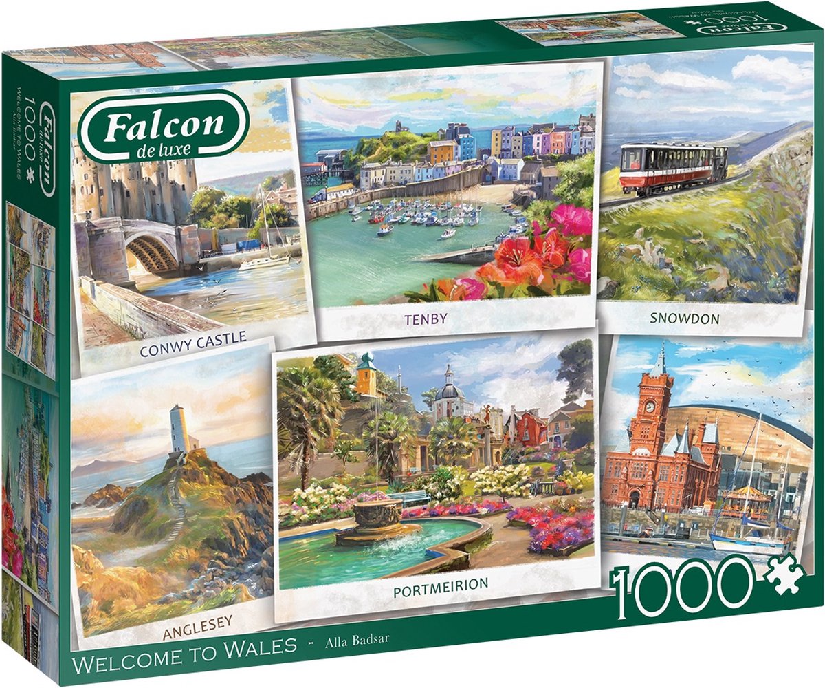 Puzzle Falcon benvenuto in Galles - puzzle - 1000 pezzi