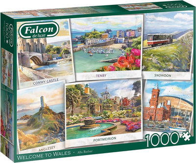 Puzzle Falcon benvenuto in Galles - puzzle - 1000 pezzi